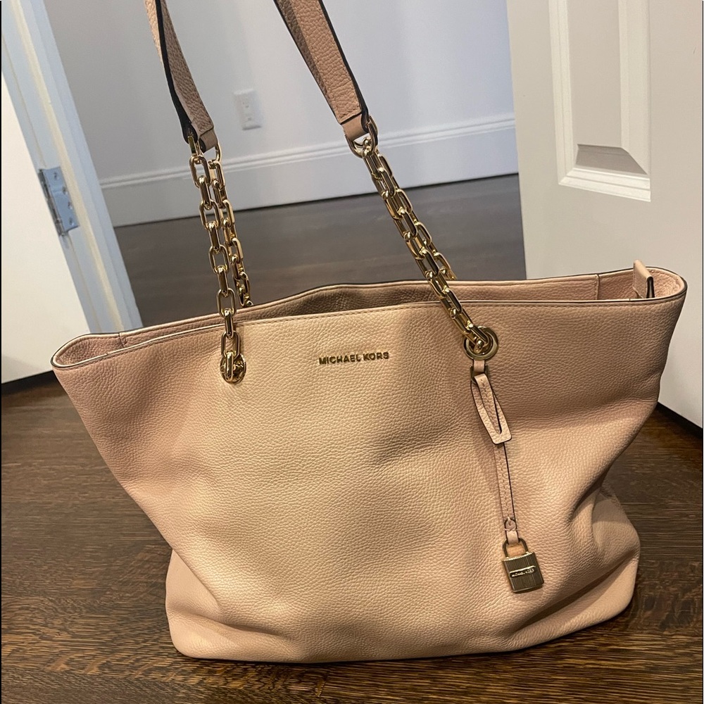 Like Pink Michael Kors Saffiano Leather Tote Bag